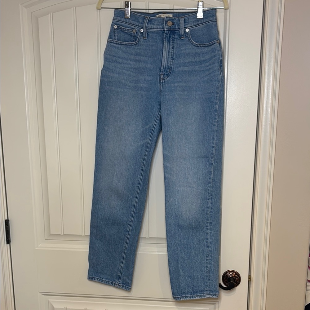 Madewell Blue Vintage Straight Leg Jeans High-Rise